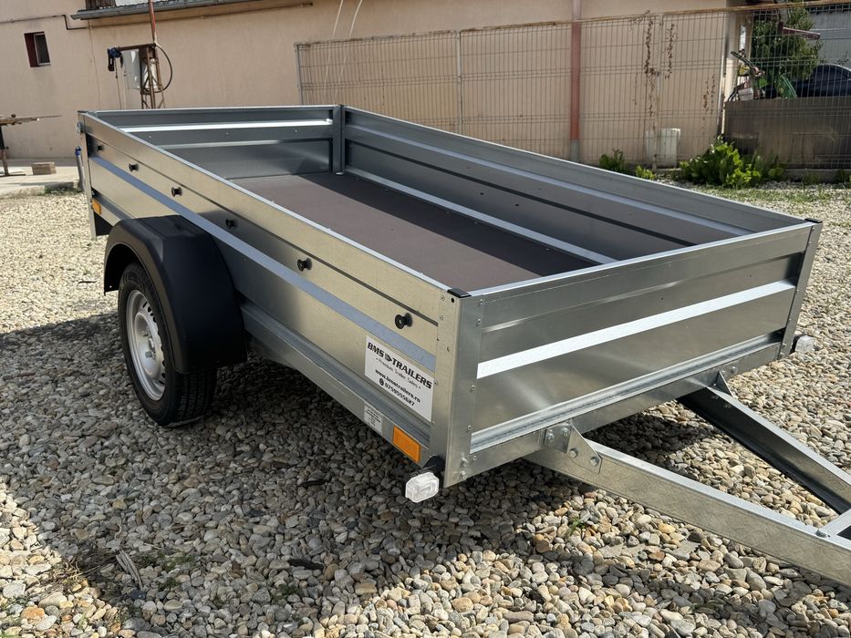 Remorcă nouă 750 kg, 235x125 cm, CIV+RAR efectuat, posibilitate RATE!!