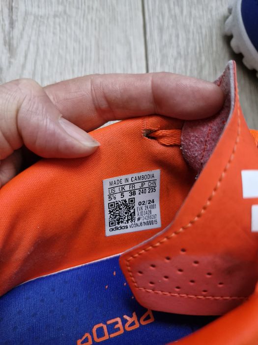 Ghete fotbal Adidas 38