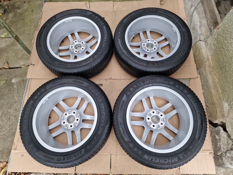 225 55 R 17 jante aliaj cu cauciucuri de iarna DOT 2015 ~ 5 x 112 ET28