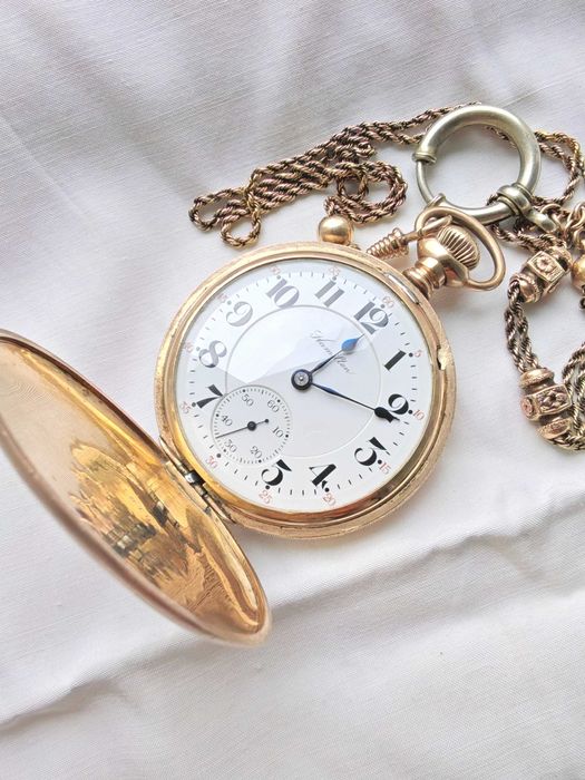 Изключително Рядък Джобен Часовник HAMILTON 1890те г.