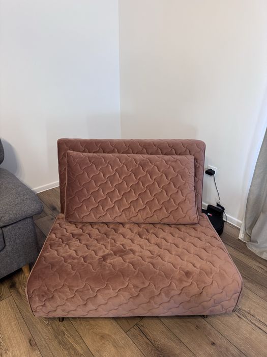 Fotoliu extensibil roz