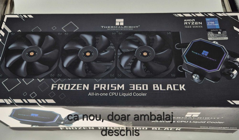 Cooler Lichid Thermalright Frozen Prism 360 Black NEMONTAT - Grad E