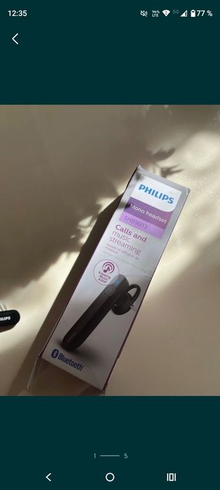 Casca Bluetooth Philips SHB1603, Black