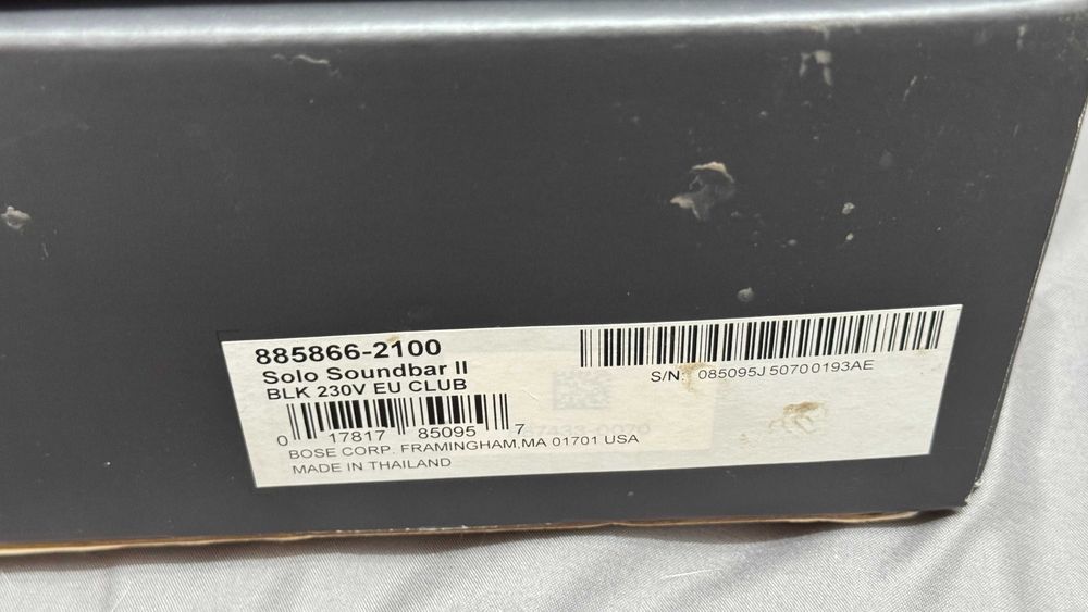 Soundbar Bose Solo 2 sigilata