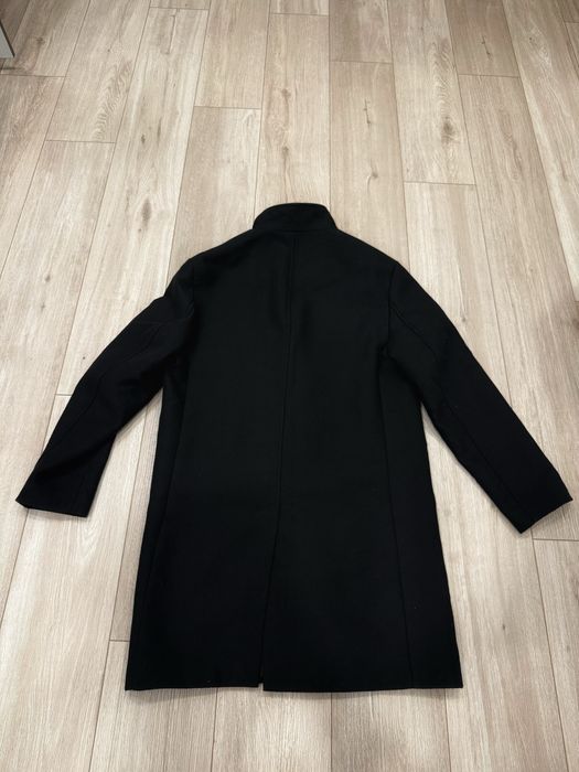 Пальто черное длинное