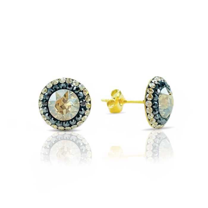 Дамски Сребърни Обеци с Кристали Swarovski