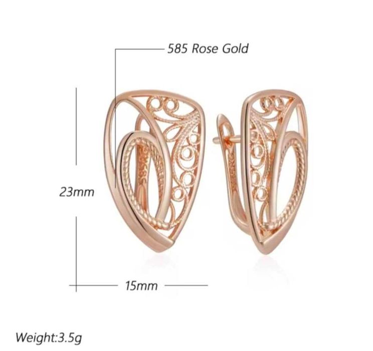GP120,cercei placati aur 14k,incuietoare sigura,filigranati,noi