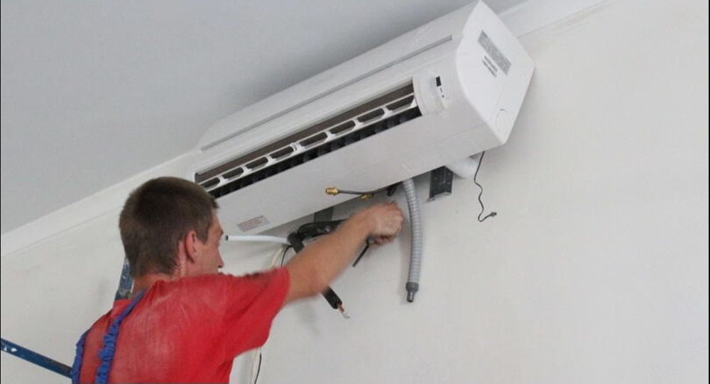 Установка кондиционера ремонт кондиционеров бистро и надёжно