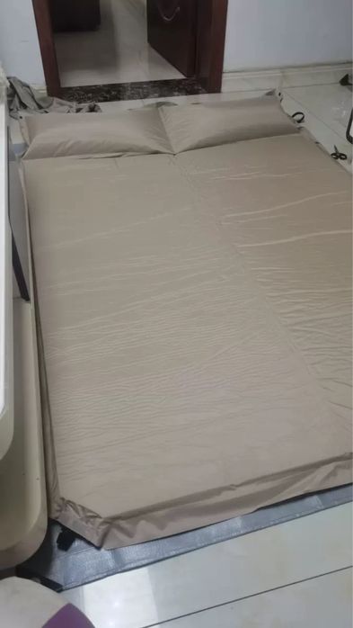 Надувной туристический коврик с подушкой  одноместный 5 см