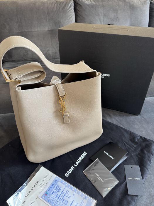 Poseta Y*S*L Le 5 a 7 - 30cm/large/piele naturala/video