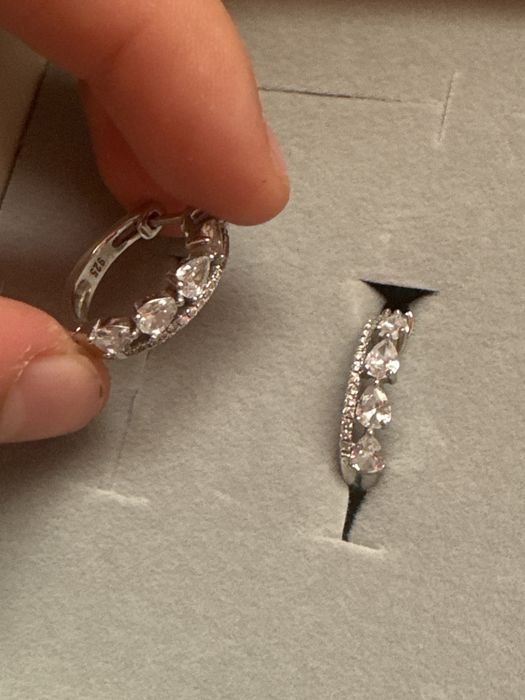 Серьги 925 проба итальянское