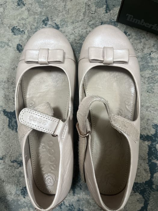 Ecco балетки(сменка) туфли кожаные