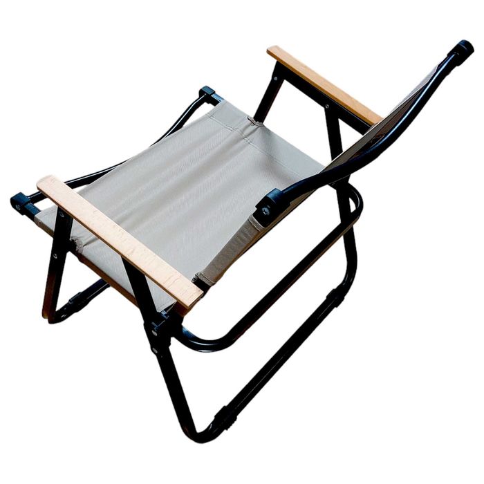 Удобен и стабилен сгъваем стол за тераса и къмпинг