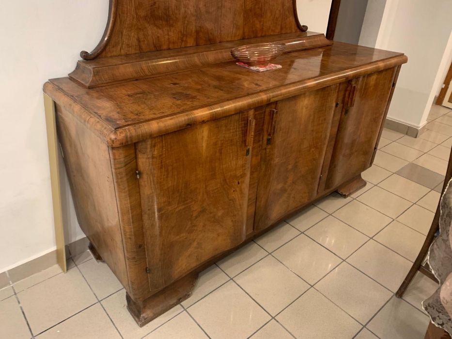 Servanta lemn cu furnir de nuc, stil Art Deco