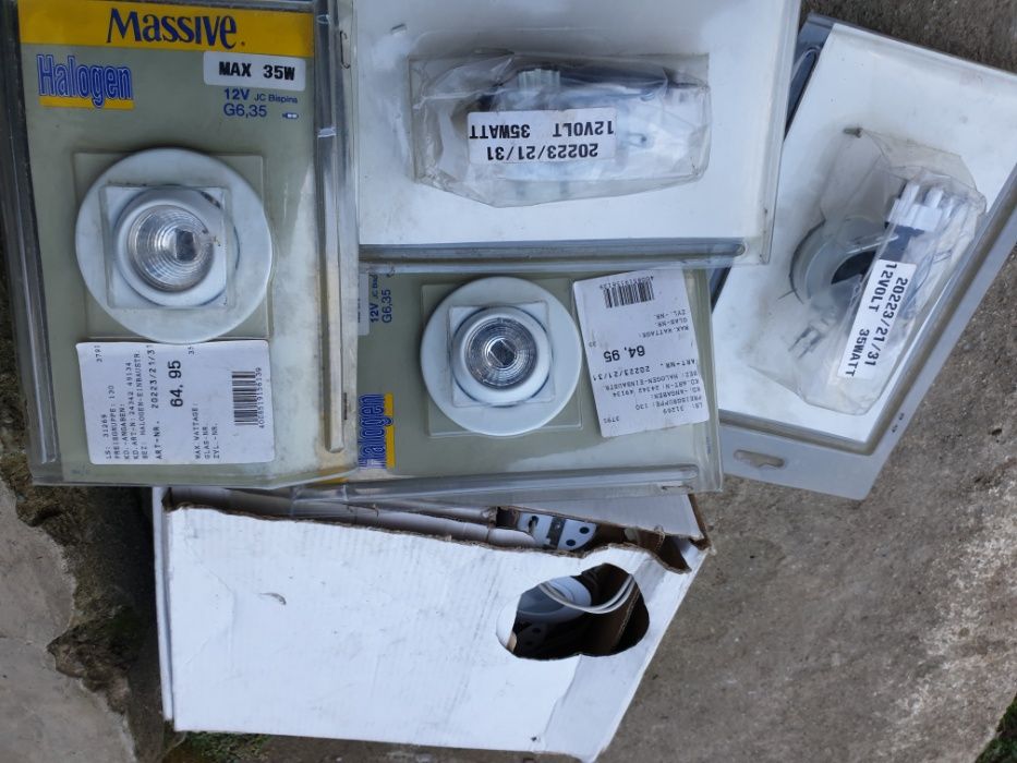 kit halogen / Spot IP65 alb cald 35W alb