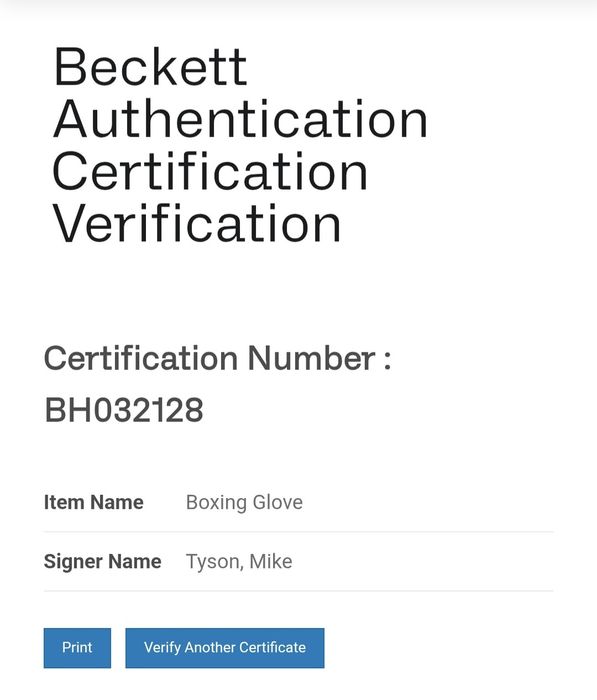 Manusa box autograph tyson