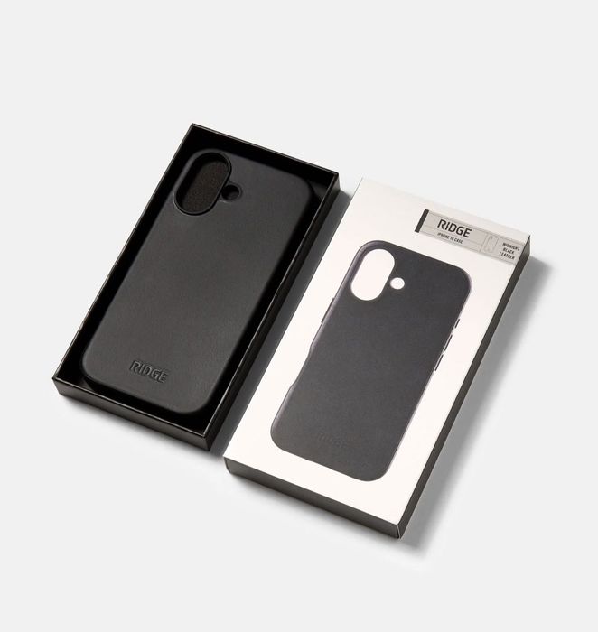 Husa piele leather case originala Apple iPhone 16 Black