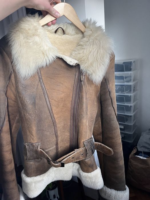 Cojoc/ jacheta blana naturala S