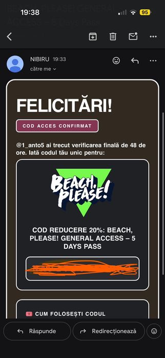 reducere pentru beach please