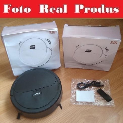 Robot autonom reincarcabil - aspirator cu vacum si perii