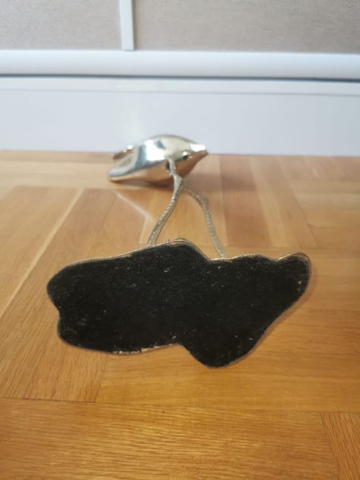 Фигура фламинго бронз скулптура от средата на века на Gilde Handwerk