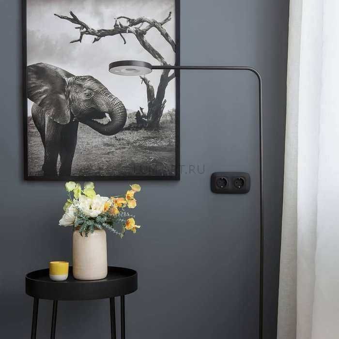 Розетки выключатели Legrand Valena Allur. Черный матовый