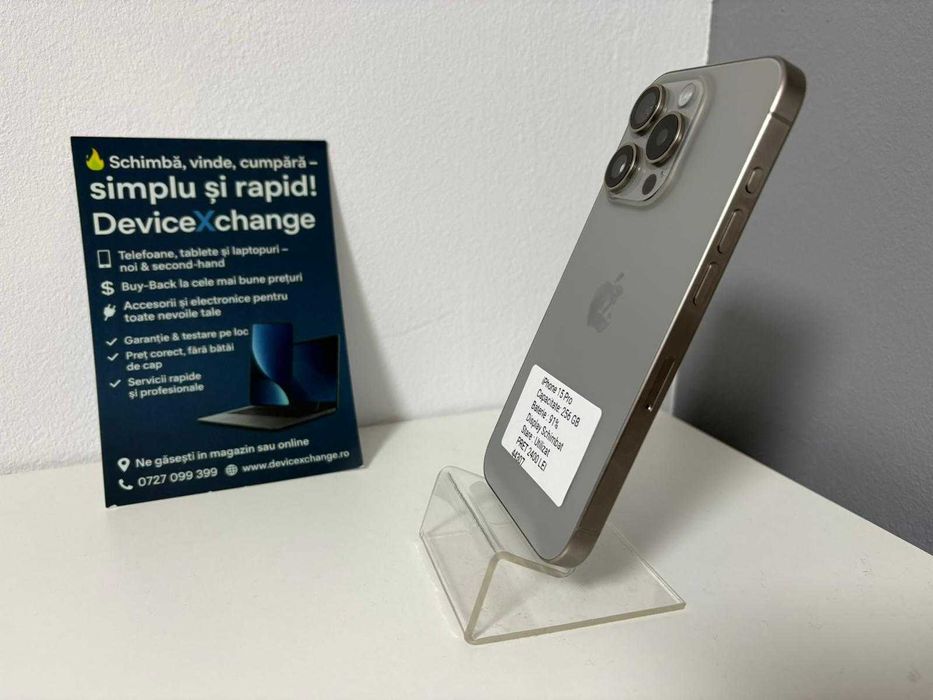 iPhone 15 Pro 256 GB 91% Disp Sch * Garantie *Buy Back *deviceXchange
