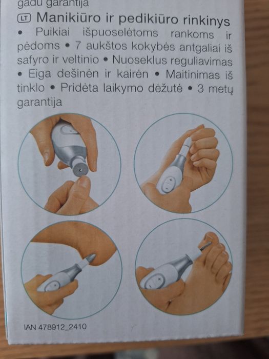 Комплект за маникюр и педикюр на Sanitas чисто нов