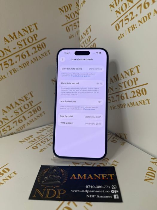NDP Amanet Braila Iphone 15 Pro( 44922)