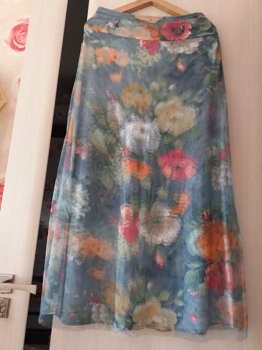 Юбка в пол 3Д  44-46разм гламурная!