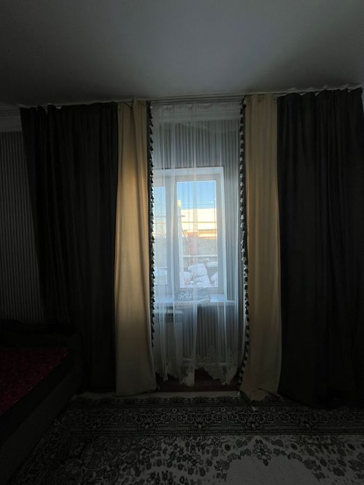 Шторы вместе с тюлью