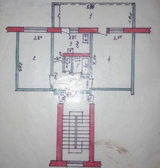 Юнусабад 4 Универсам 2/3/4 балкон 2х6м