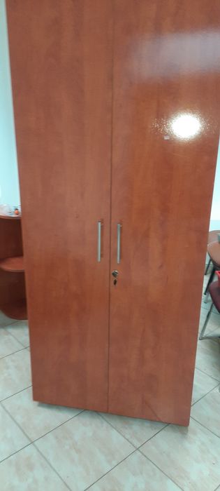 Dulap birou cu uși sus/jos și 5 polite