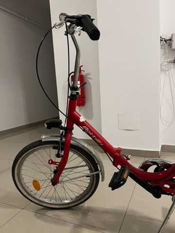 Bicicletă pliabilă Bottari Roma – Pliabilă, roșie, stare foarte bună