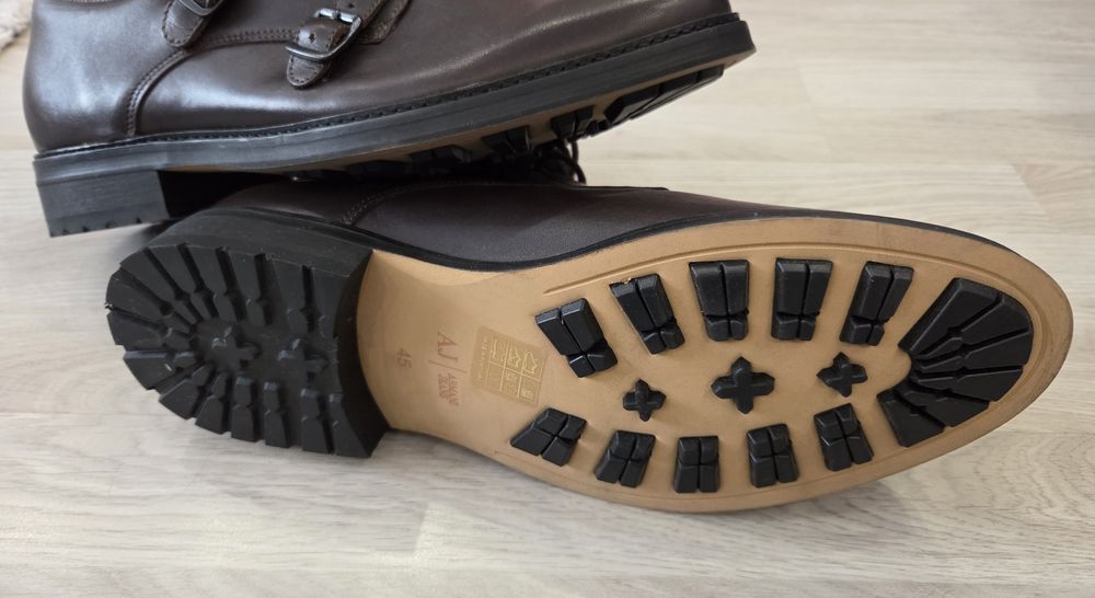 Мъжки боти естествена кожа Armani Jeans