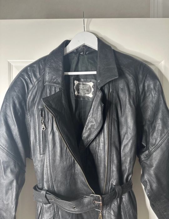 Geacă piele naturală vintage