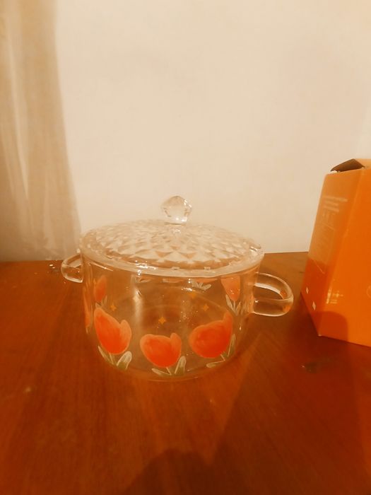 Кастрюля стекло 1.7