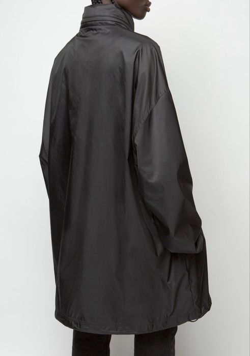Balenciaga Black 'This Is Not The New Logo' Rain Jacket