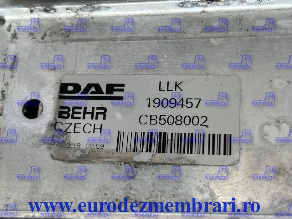 radiator intercooler daf cf 1909457 2131857; 1852038