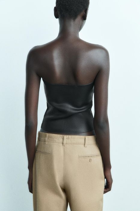 Кожено бюстие / корсет Zara / Зара М