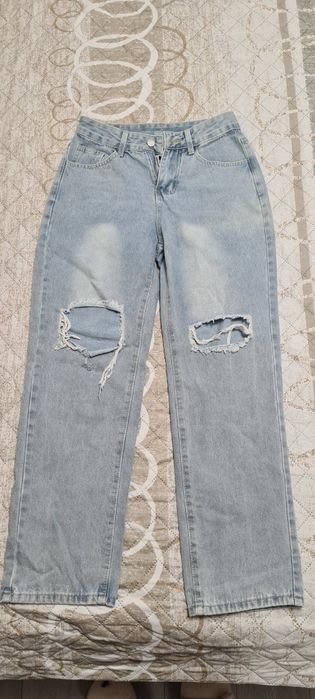 Дамски широки дънки