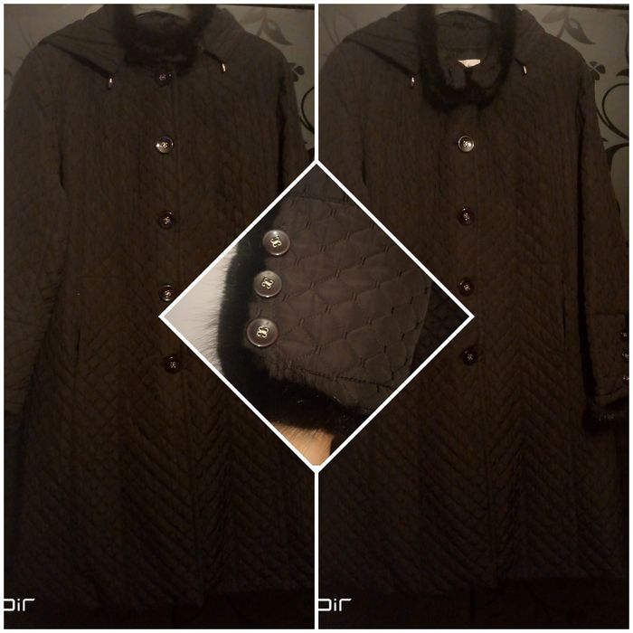 Продам куртку длиную с подкладом.рукава и воротник норка.