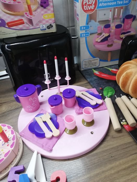 Set de ceai din lemn