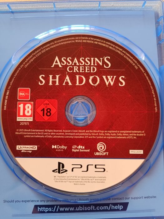 Assassin's creed Shadow Ps 5