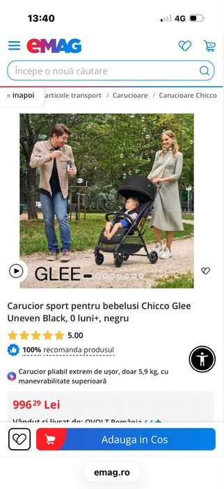 Carucior bebe Chicco Glee
