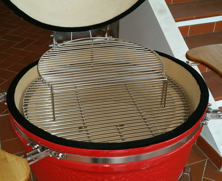 Gratar dublu extender din inox pentru Kamado 21 si 23