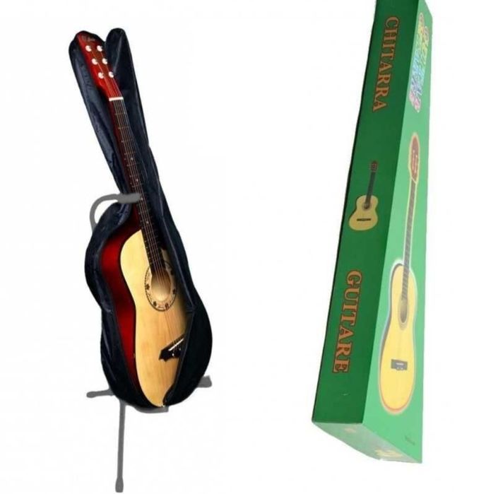 Chitara clasica din lemn 3/4 si 4/4 black red blue brown natural