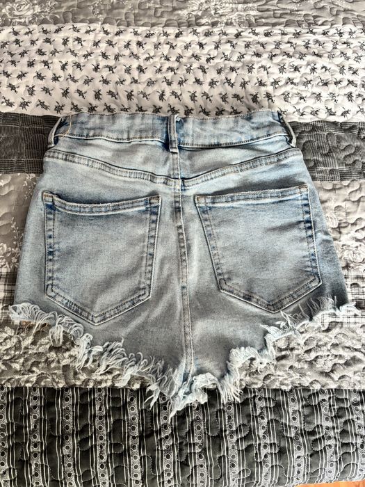 Къси дънки /син деним/