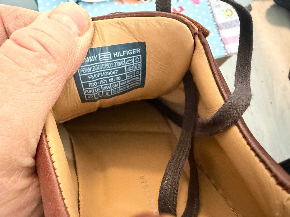 Tommy Hilfiger Premium Leather Cupsole Cognac''оригинални сникърси