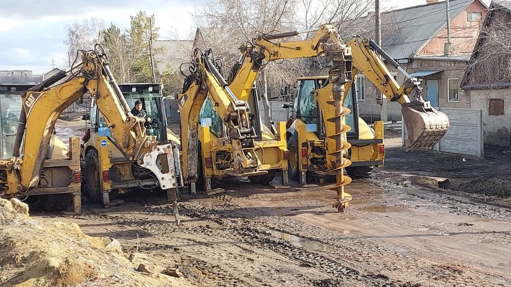 Услуги эксковатор гидромолот погрузчик,ямобур